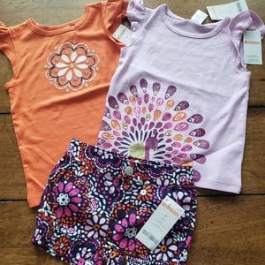 NWT 3piece 🌸🦚 bundle from Gymboree